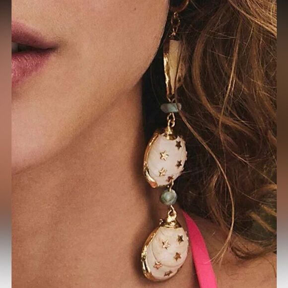 Turquoise Dangle Earrings A1262 - Picture 2 of 5